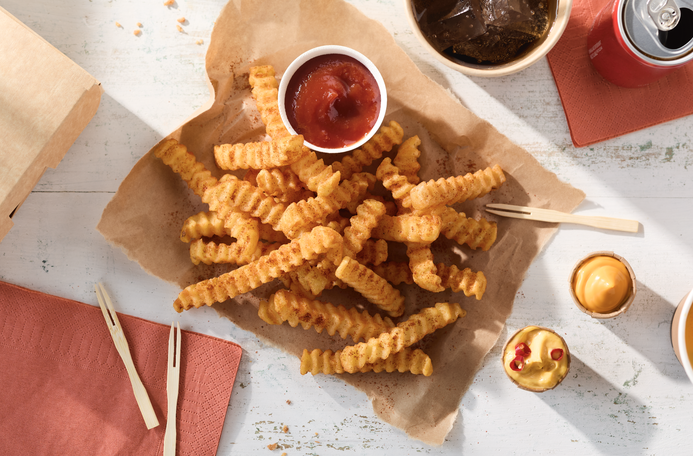 Spicy Crinckle Fries van McCain